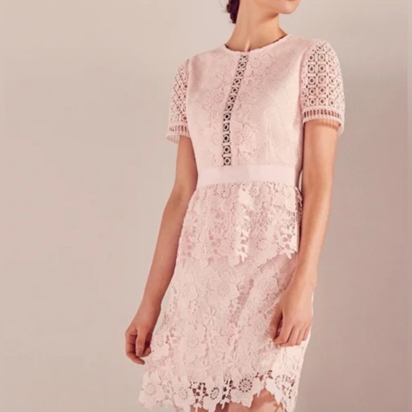 Ted Baker Dresses & Skirts - Ted baker Elegant Pink Lace Dress